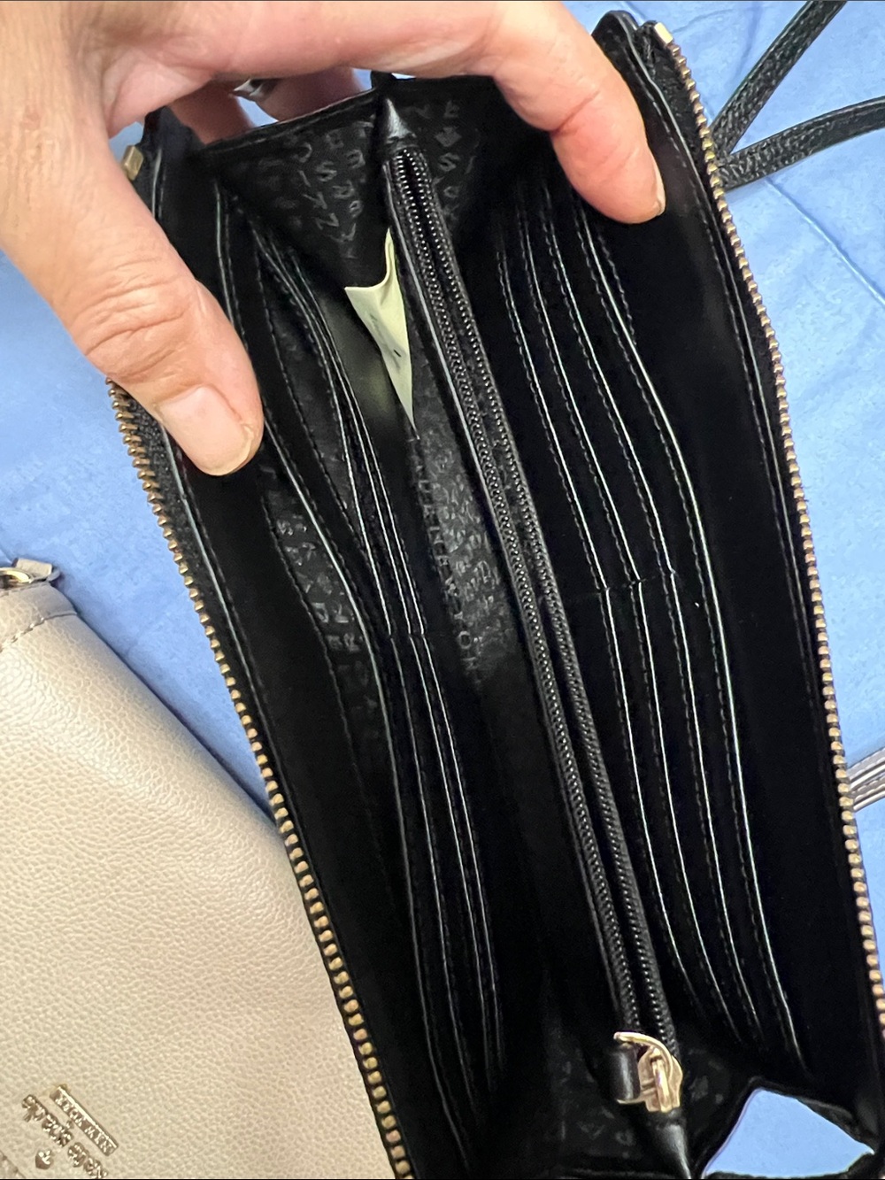 Kate Spade Black Crossbody Wallet and Cream wallet/Wristlet - Picture 8 of 10